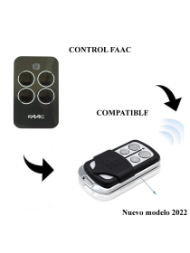 CONTROL MULTIFRECUENCIA COMPATIBLE CON FAAC 433 MHZ