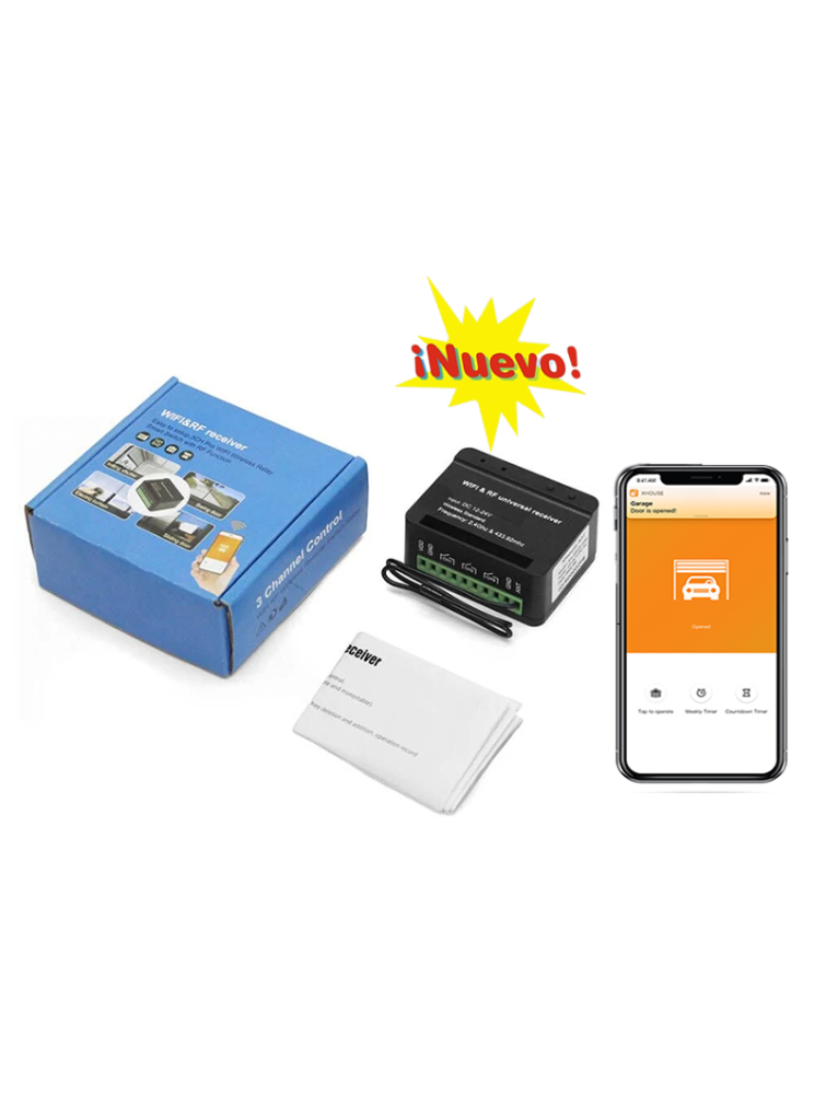 Abridor de puerta receptor Wifi hasta 200 usuarios