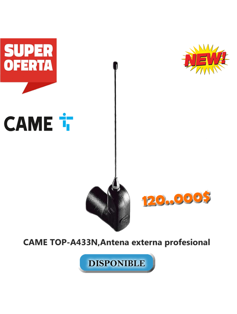 ANTENA EXTERNA PROFESIONAL CAME TOP-A433N