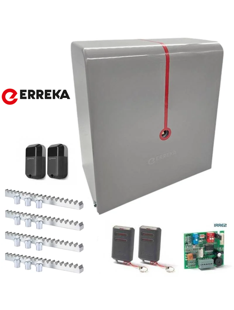 KIT MOTOR CORREDIZO MARCA ERREKA, MODELO DINGO 424 DE 400KG A 24V,110v