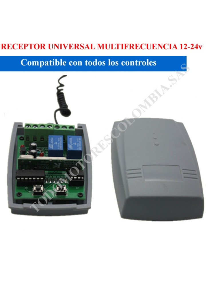 Receptor Multifrecuencia 433.92 Mhz, Contacto NA, 12V-24V