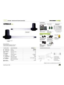 MOTORES BATIENTES ACCESSMATIC EAGLE 250, 2 HOJAS DE 3MT, 250 KG,110V