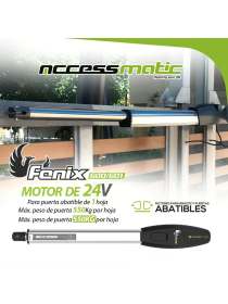 KIT DE 2 MOTORES BATIENTES FENIX  2 HOJAS DE 5.5 MT , 600KG,110V