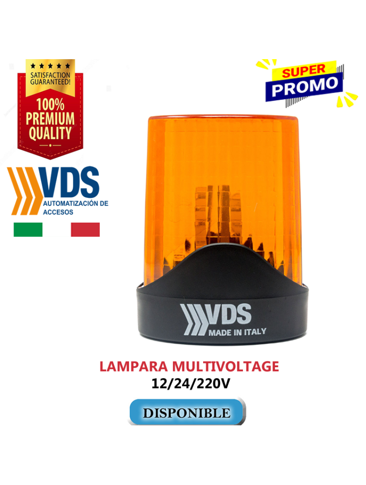 SIRENA STROBO MULTIVOLTAGE 12V/24V/220V