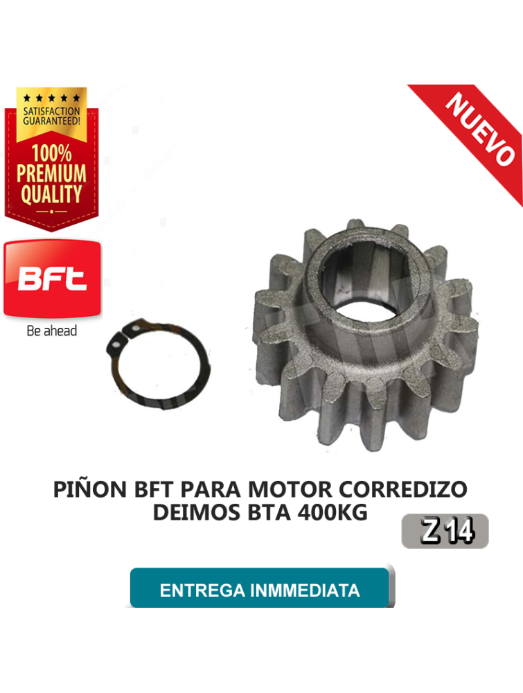 PIÑON PARA MOTOR  CORREDIZO DEIMOS BTA 400 KG, BFT