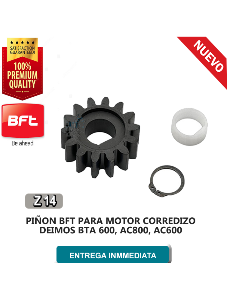 PIÑON PARA MOTOR CORREDIZOS DEIMOS BTA 600, BFT