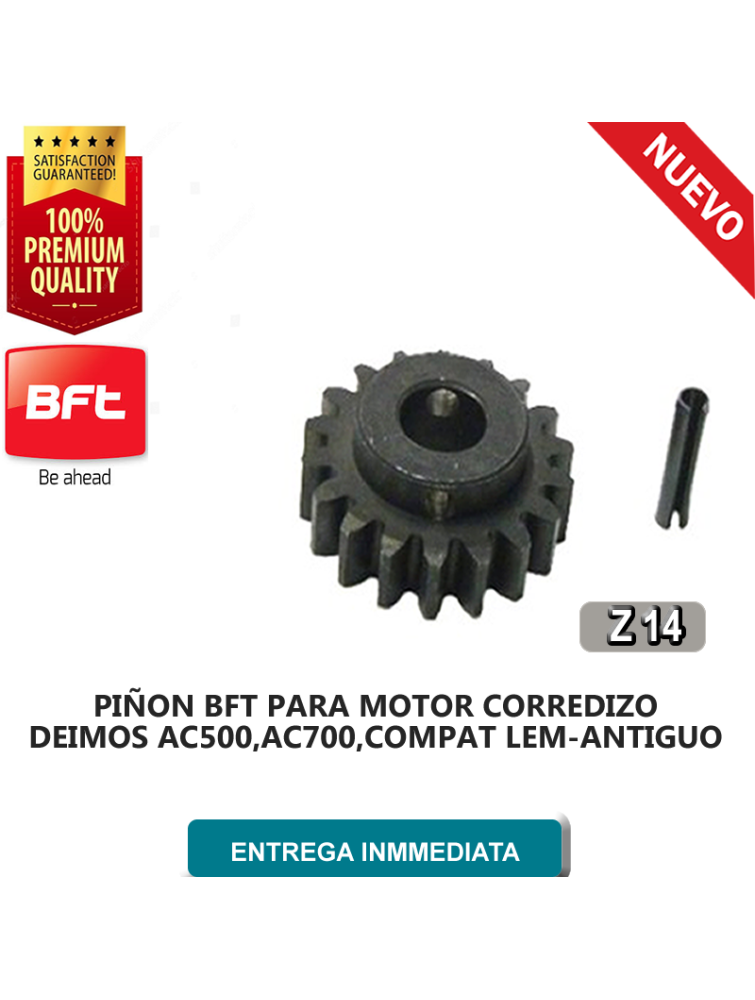 PIÑON MOTOR CORREDIZO DEIMOS AC 500, AC700, COMPAT LEM- ANTIGUO