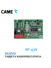 Tarjeta de radiofrecuencia...
