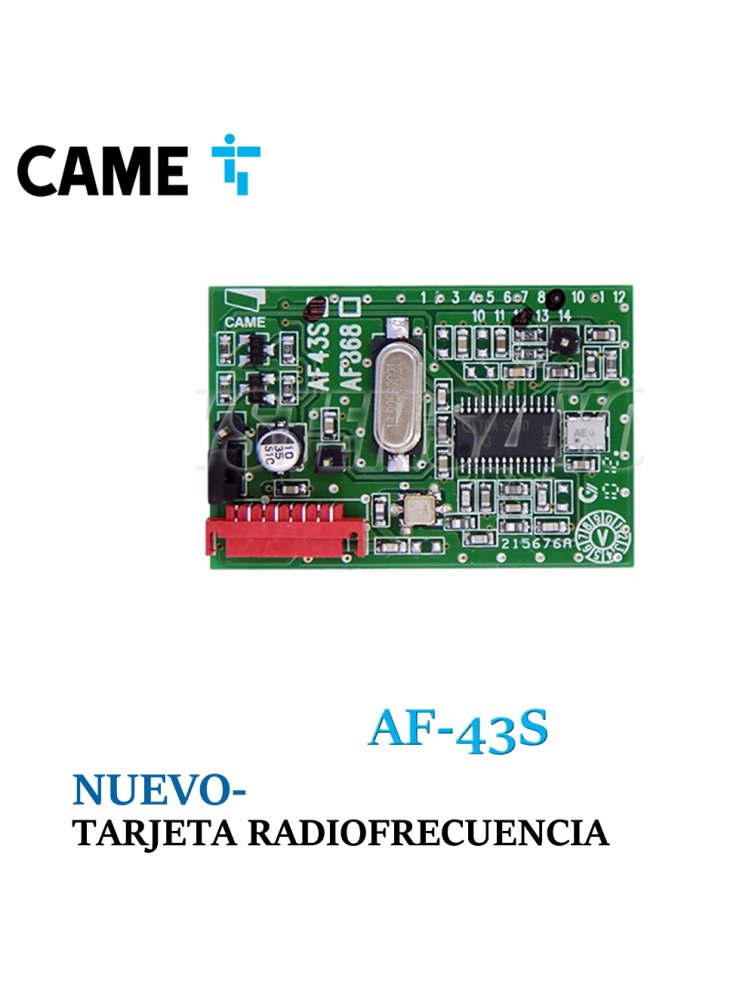 Tarjeta de radiofrecuencia Came AF43S - 433 MHz