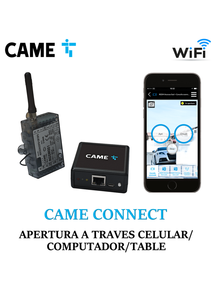 Kit Came Connect, apertura a traves del celular