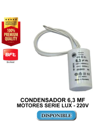 CONDENSADOR 6,3 MF MOTORES...
