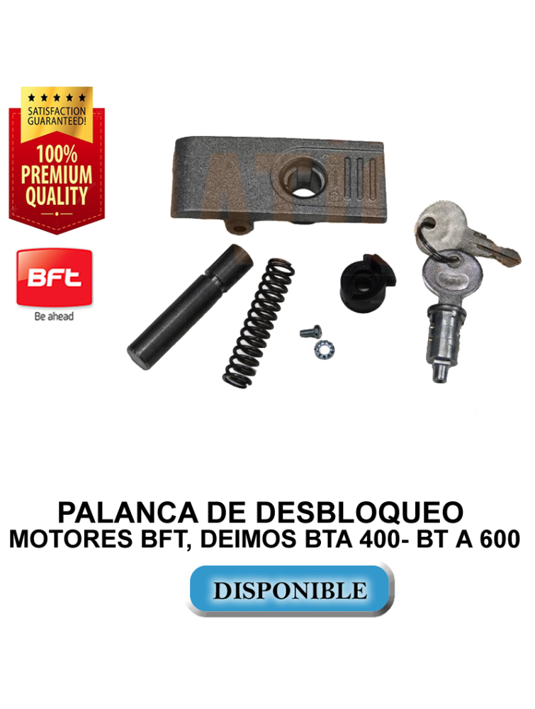 PALANCA DE DESBLOQUEO  MOTORES BFT, DEIMOS BTA 400- BT A 600
