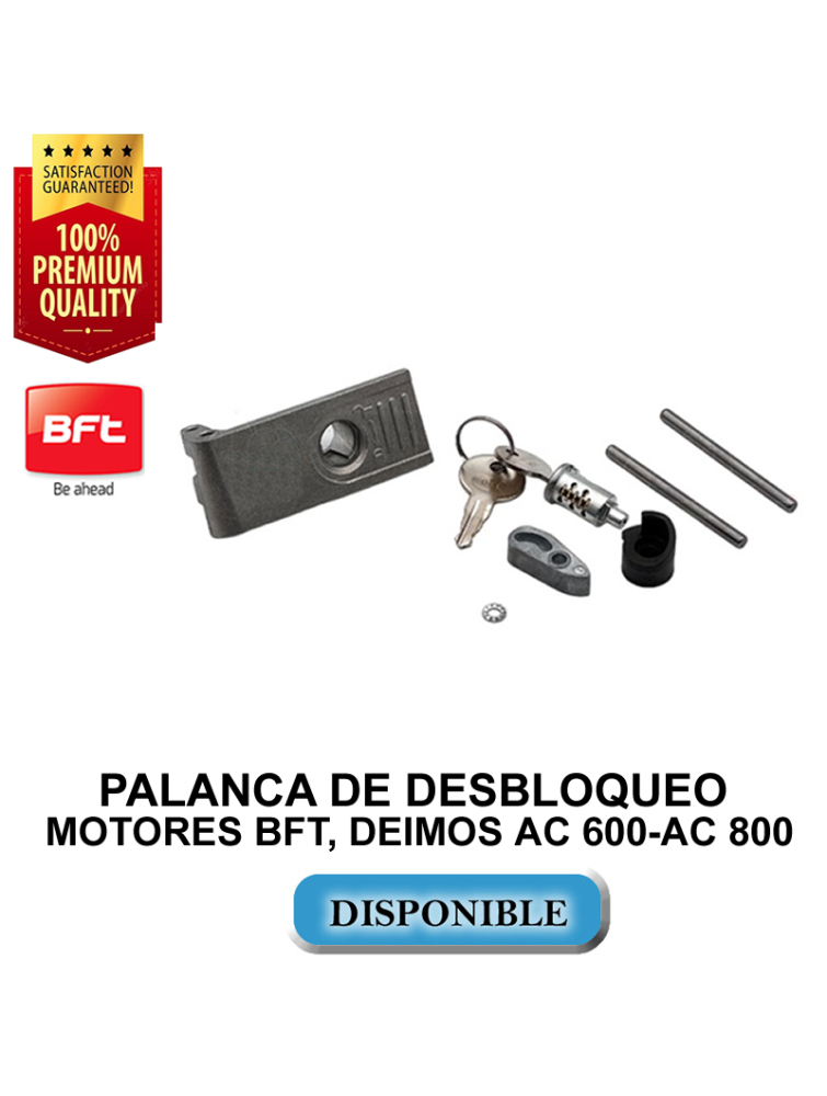 PALANCA DE DESBLOQUEO  MOTORES BFT, DEIMOS AC 600-AC 800