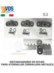 DISTANCIADOR DE NYLON PARA ATORNILLAR CREMALLERA METALICA