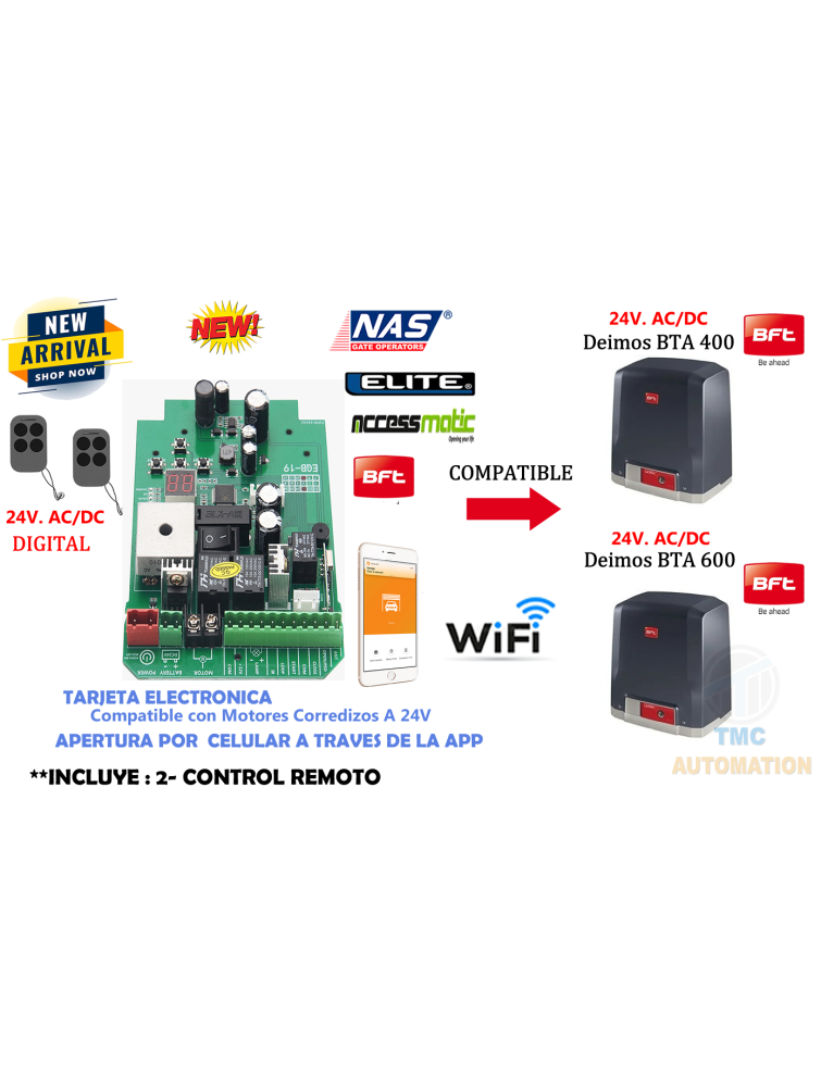 ELECTRONICA DIGITAL PARA  MOTOR CORREDIZO 24V- EGB-19
