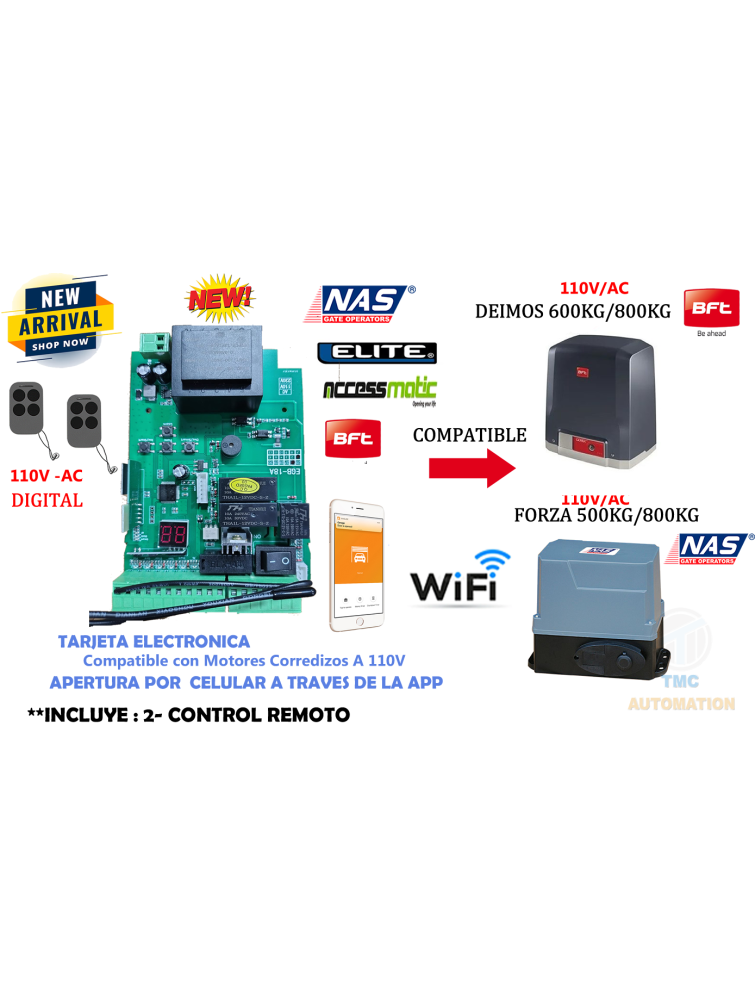 ELETRONICA DIGITAL  MOTOR CORREDIZO 110V- EGB-18A